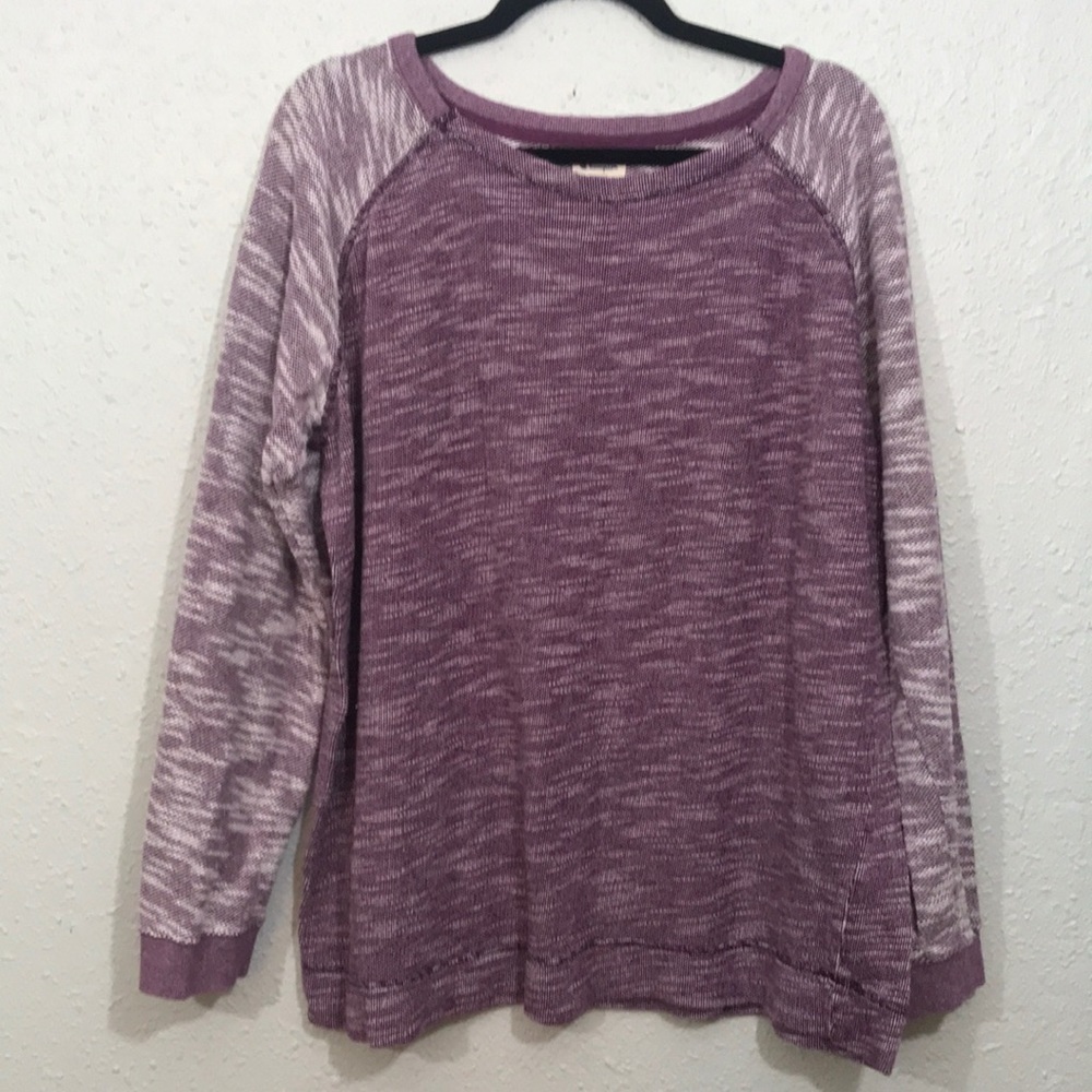 Champion Maroon & Cream Large‎ Weave Round Neck Sweatshirt size XXL